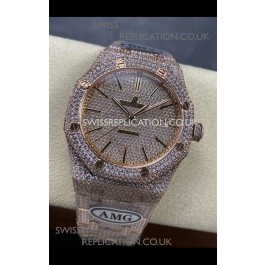 Royal Oak 15400 Iced Out Super Clone Edition 9 Super Clone Watch 