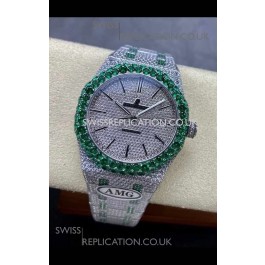 Royal Oak 15400 Iced Out Super Clone Edition 14 Super Clone Watch 