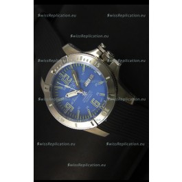 Ball Hydrocarbon Spacemaster Automatic Day Date Rubber Strap in Blue Dial - Original Citizen Movement 