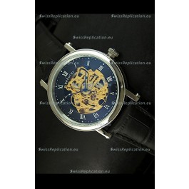 Breguet Classique Japanese Automatic Watch in Gold Skeleton Dial - Arabic Hour Numerals