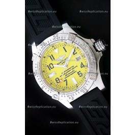 Breitling Seawolf Swiss Automatic Watch in Yellow Dial