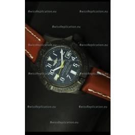 Breitling Seawolf PVD Coated Swiss Watch - Arabic Markers