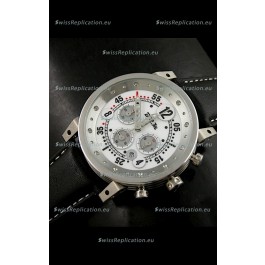 B.R.M.0011G6 Japanese Replica Quartz Watch in White Dial