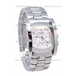 Bvlgari Assioma Japanese Quartz Watch in Silver Dial