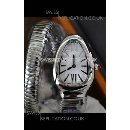 Serpenti Stainless Steel White Dial Super Clone Watch