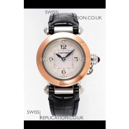 Pasha De Cartier Rose Gold Casing Watch 30MM Super Clone Watch 