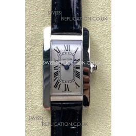 Cartier Tank Americaine Swiss Quartz 19mm Steel Casing Swiss Replica Watch 