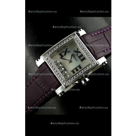 Chopard Happy Sport Swiss Replica Watch in Shell White Dial