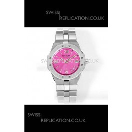 Chopard Alpine Eagle Stainless Steel Pink Dial Super Clone Replica Watch