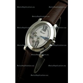 Chopard Happy Sport Swiss Replica Watch in Brown Strap