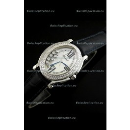 Chopard Happy Sport Swiss Replica Watch in Black Strap