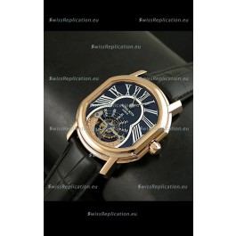 Daniel Roth Classic Tourbillon Swiss Watch in Black Strap
