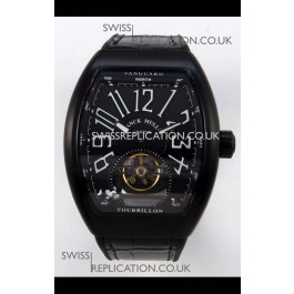 Franck Muller V45 Tourbillon Black DLC Super Clone Watch 