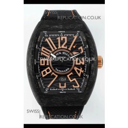 Franck Muller Super Clone Vanguard V45 Racing Carbon Watch in Nylon Strap