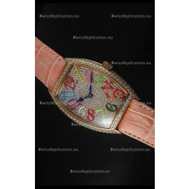 Franck Muller Master of Complications Casablanca Ladies Watch in Rose Gold Case 