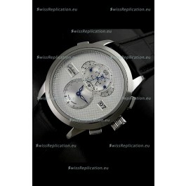 Glashuette ST. Steel Japanese Replica Watch in White Dial