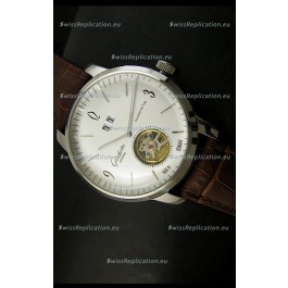 Glashuette Tourbillon Japanese Replica Watch in White Dial