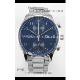 IWC Portuguese Chronograph Blue Dial Super Clone Watch 