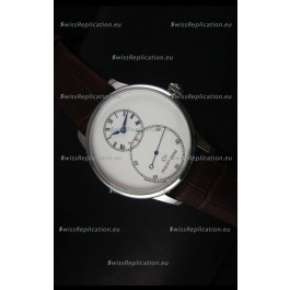 Jaquet Droz Grande Seconde Ivory Enamel Stainless Steel Case Watch in White Dial