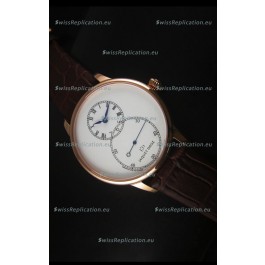 Jaquet Droz Grande Seconde Ivory Enamel Rose Gold Case Watch in White Dial