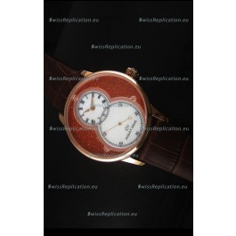 Jaquet Droz Grande Seconde Watch in Red Dial Rose Gold Case 