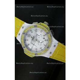 Hublot Big Bang 34MM Ladies Tutti Frutti Edition in Yellow Strap