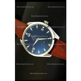 Omega Seamaster Railmaster Japanese Replica Watch in Brown Leather Strap