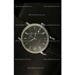 Patek Philippe Calatrava 5120 Swiss Replica Watch in Steel Casing - Roman Hours