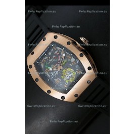 Richard Mille RM002 Power Reserve Tourbillon Swiss Replica Watch in Pink Gold Case 