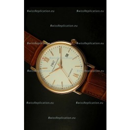 IWC Portofino Automatic Pink Gold Top Grade Japanese Replica Watch
