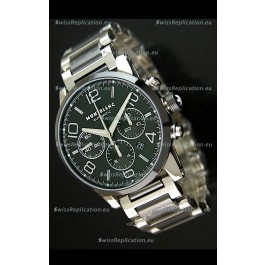 Mont Blanc Timewalker Ceramic Strap Inlays Watch in Black - 1:1 Mirror Replica
