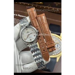 Omega De Ville Automatic 34MM Pearl Dial Steel Case Super Clone Watch 