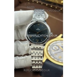 Omega De Ville Automatic 34MM Grey Dial Steel Case Super Clone Watch 