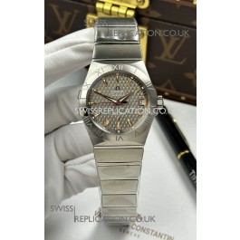 Omega Co-Axial Constellation 38MM 904L Steel Grey Dial Super Clone Watch 
