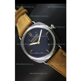 Panerai Radiomir PAM425 Floral engraved Case in Stainless Steel Case