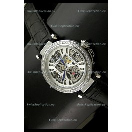 Cartier Ronde De Ladies Replica Watch in Decorated Skeleton Dial