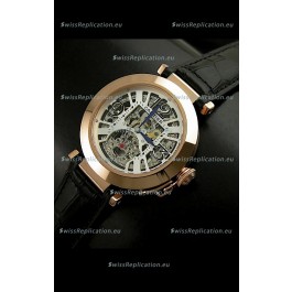 Cartier Ronde De Ladies Replica Watch in Decorated Skeleton Dial