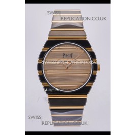 Piaget Polo 79 Two Tone Rose Gold/Black Casing 39MM Super Clone Watch 