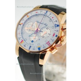 Corum Admirals Cup Chronograph Swiss Replica Gold Watch 