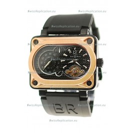 Bell and Ross BR Minuteur Tourbillon Japanese Replica Gold Watch