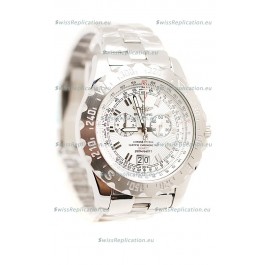 Breitling Chronograph Chronometre Replica Watch in White Dial
