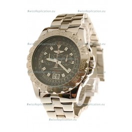 Breitling Chronograph Chronometre Japanese Watch in Black Dial