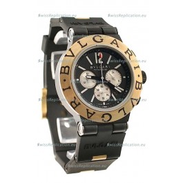 Bvlgari Scuba Swiss Body Japanese Watch in Black Dial