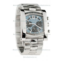 Bvlgari Assioma Chrongraph Japanese Replica Watch in Blue Dial