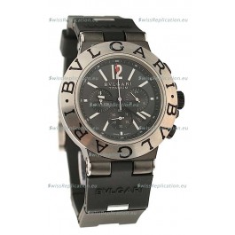 Bvlgari Scuba Swiss Body Japanese Steel Watch in Black Dial
