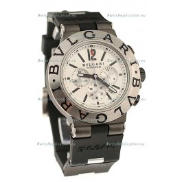 Bvlgari Scuba Swiss Body Japanese Steel Watch in White Dial