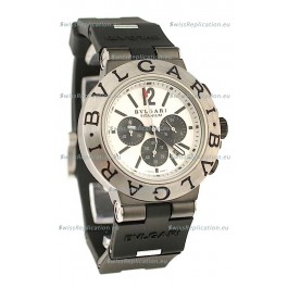 Bvlgari Scuba Swiss Body Japanese Steel Watch in Black Subdial