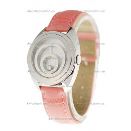 Chopard Happy Spirit Ladies Japanese Replica Watch in Pink Strap