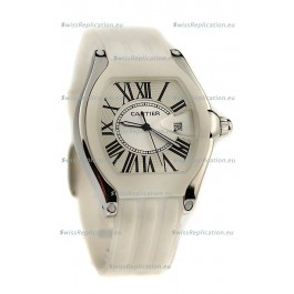 Cartier Roadster Japanese Replica Watch in White