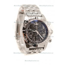 Breitling Chronograph Chronometre Swiss Replica Watch in Black Dial